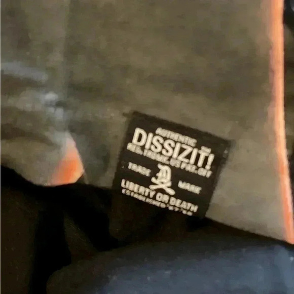 Authentic Dissizit logo'd black casual short sleeve Tshirt M - Picture 4 of 4